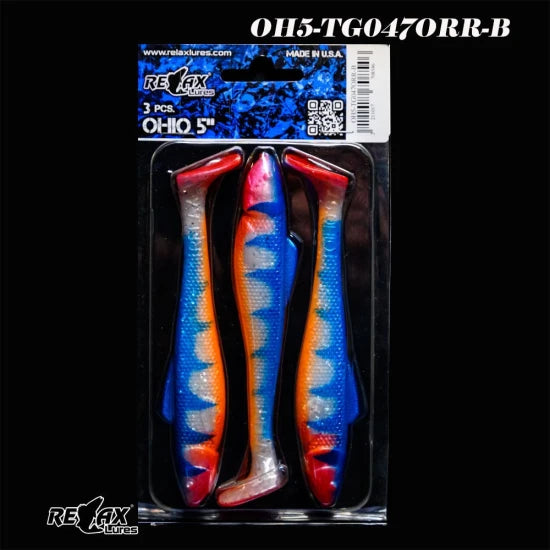 Shad Relax Ohio Tiger, 12.5cm, Cod Culoare: 047, 3buc/pac