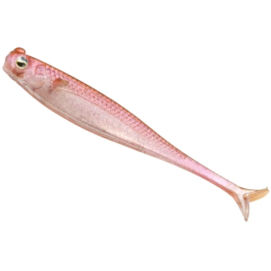 Shad Raid Littel Sweeper Fish Skin, Clear Wakasagi, 7.6cm, 7buc/pac