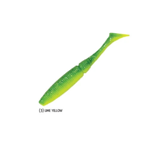 Shad Rapture Power Shad Dual Lime Yellow 10cm 8buc/plic