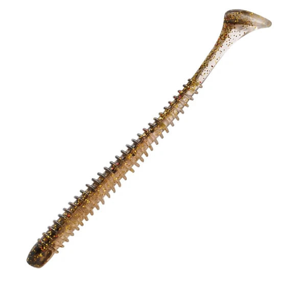 Shad Rapture Ribbed Slim Shady 7.5 Cm Golden Shiner 12 Buc