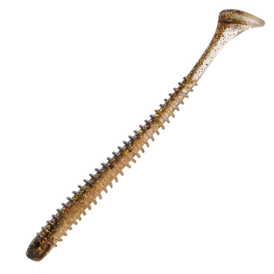Shad Rapture Ribbed Slim Shady 7.5 Cm Golden Shiner 12 Buc