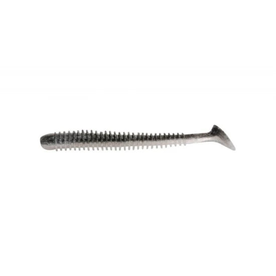 Shad Rapture Ribbed Slim Shady 8.75cm 10buc/plic Black Silver