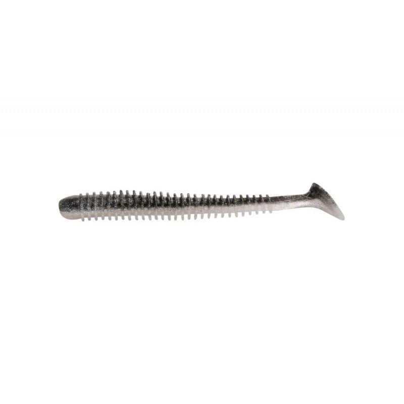 Shad Rapture Ribbed Slim Shady 8.75cm 10buc/plic Black Silver