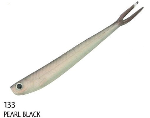 Shad Rapture Twin Tail Minnow 7.6cm 12buc/plic Pearl Black