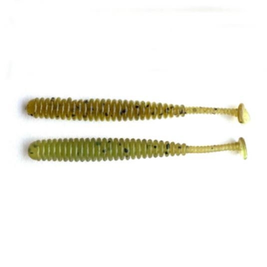 Shad Reins Aji Adder 5cm, culoare Pumpkin Chartreuse Melon   12buc/plic