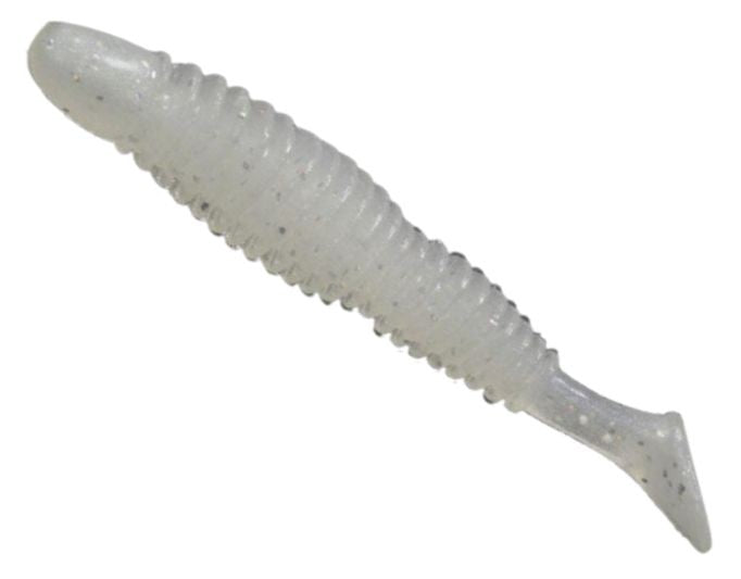 Shad Reins Bubbling Shad, Clear Pearl Silver, 7.6cm, 8buc/plic