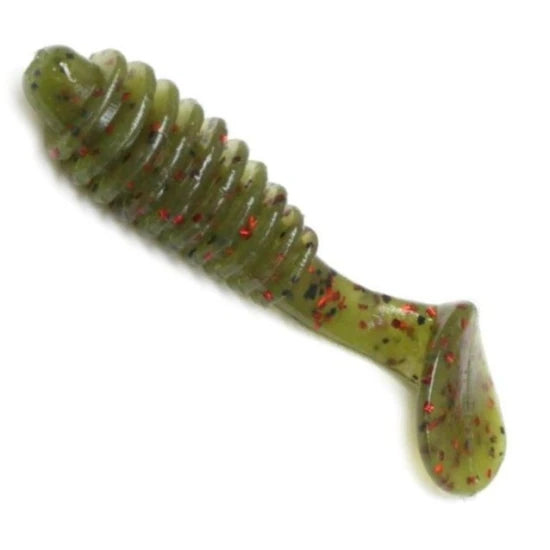 Shad Reins Bubbling Shad, Watermelon Red, 5cm, 12buc/plic