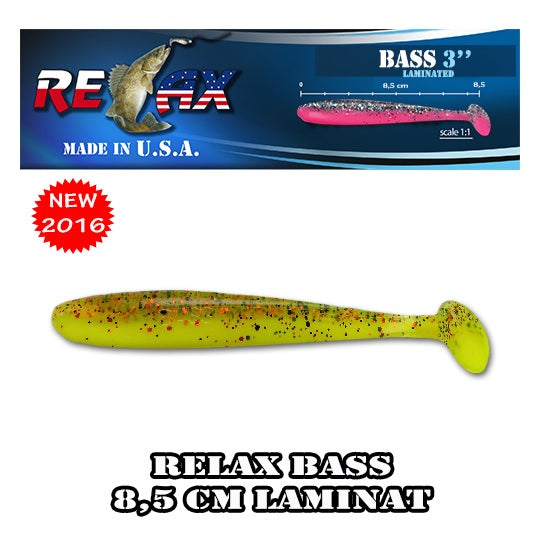 Shad Relax Bass 8.5 CM Laminat BSS3-L381 6 buc/plic