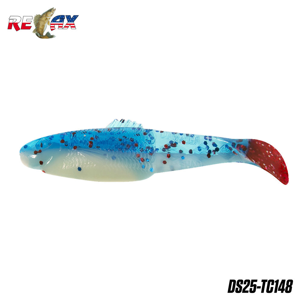 Shad Relax Diamond TriColour 6.2cm TC148 10buc/plic