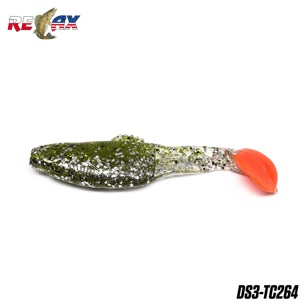 Shad Relax Diamond Tricolour TC264 7.5cm 10buc/plic