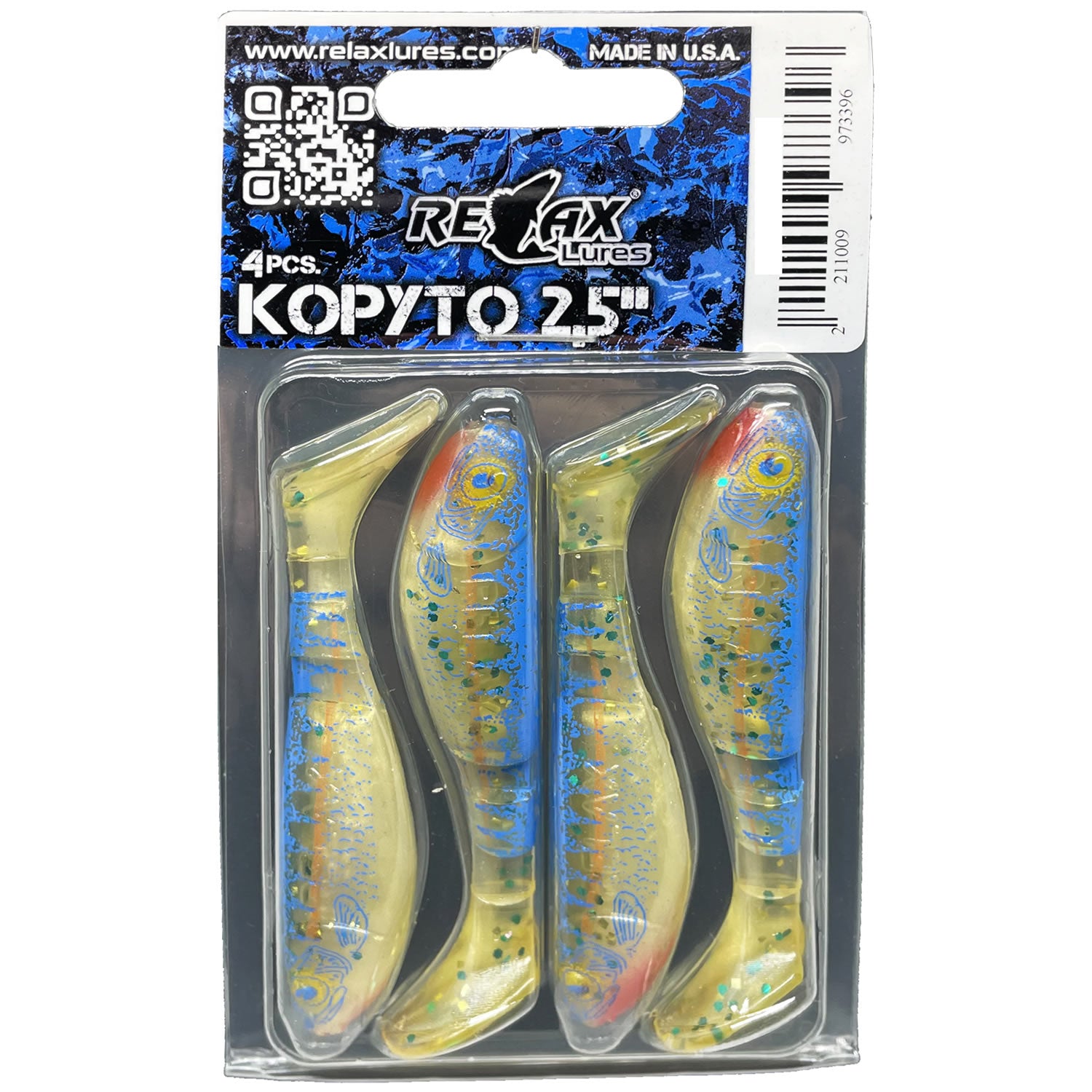 Shad Relax Lures Kopyto Print pl037, 6.2cm, 4buc/pac