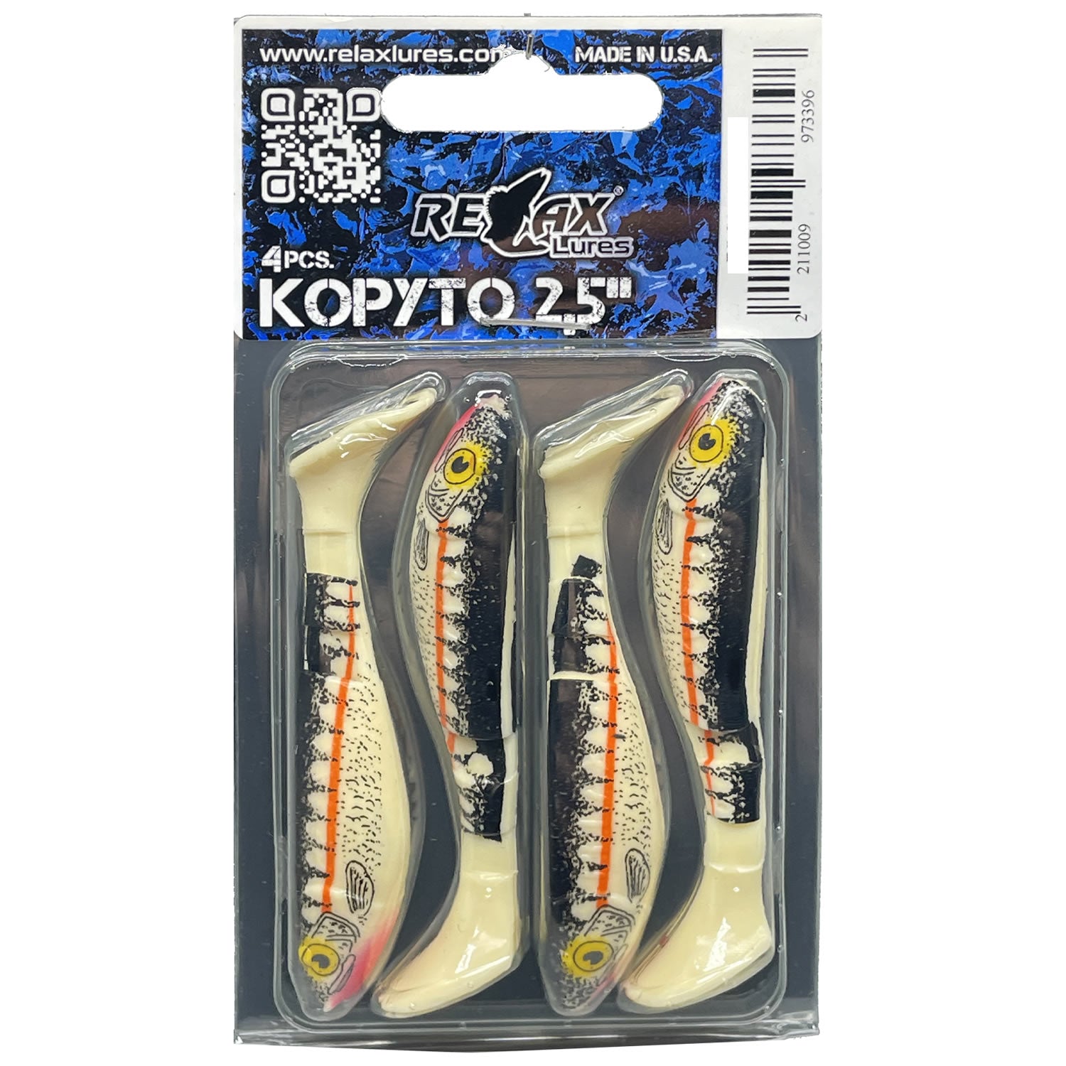 Shad Relax Lures Kopyto Print s002, 6.2cm, 4buc/pac