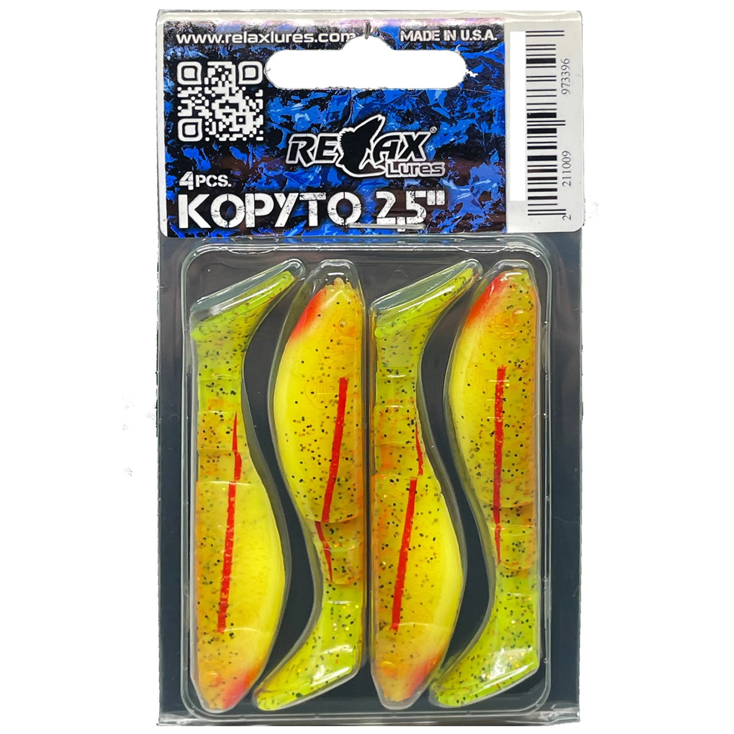 Shad Relax Lures Kopyto Print s211, 6.2cm, 4buc/pac
