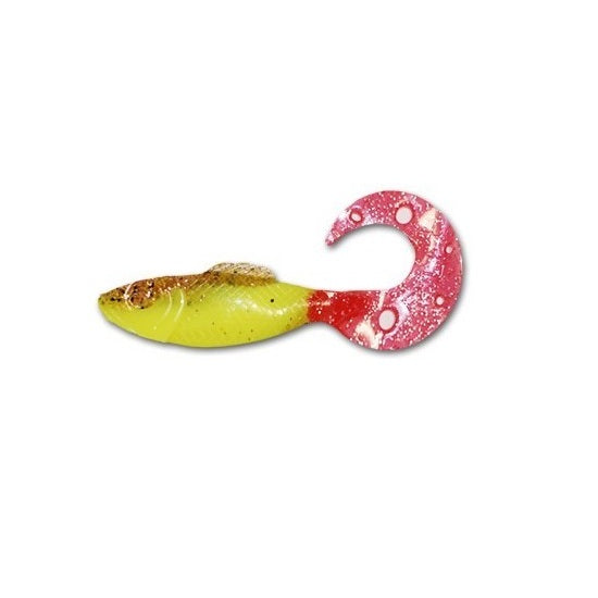 Shad Relax Super Fish Twister Tail 4 inch Tricolour, 10cm SRT4-VC073 5 buc/plic