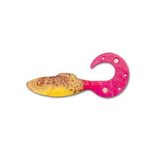 Shad Relax Super Fish Twister Tail 4 inch Tricolour, 10cm  SRT4-VC086 5 buc/plic
