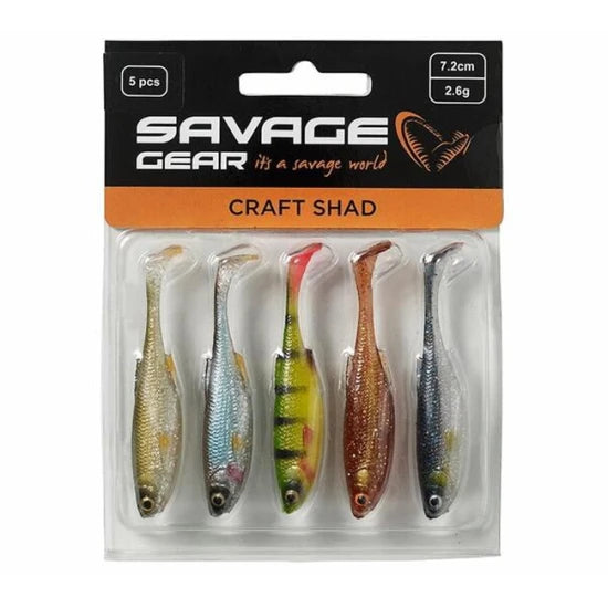 Shad Savage Gear Craft  7,2cm/2,6g Clear Water Mix 5buc/pl
