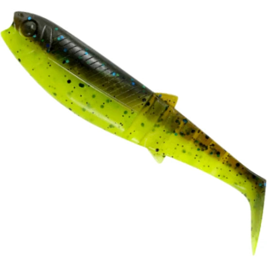 Shad Savage Gear Cannibal Shad, Chartreuse Pumpkin, 8cm, 5g,  5buc/pac