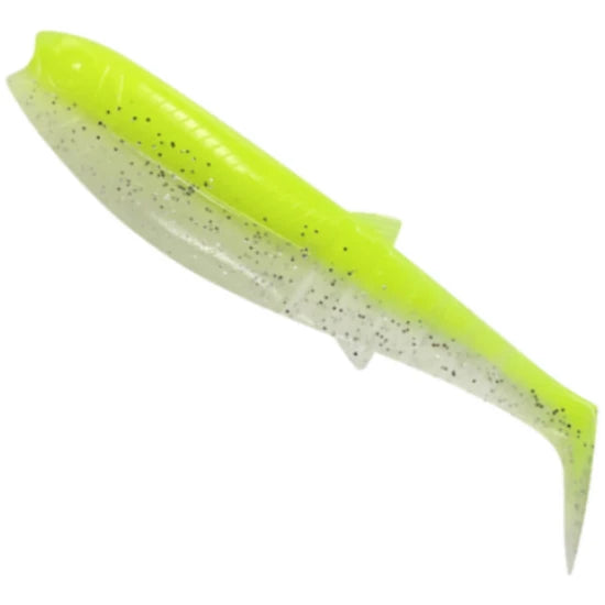 Shad Savage Gear Cannibal Shad, Fluo Yellow Glow, 10cm, 9g,  4buc/pac