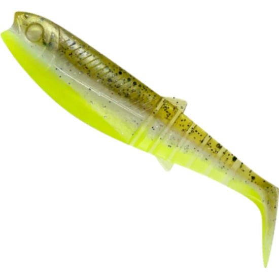 Shad Savage Gear Cannibal Shad, Green Pearl Yellow, 10cm, 9g,  5buc/pac