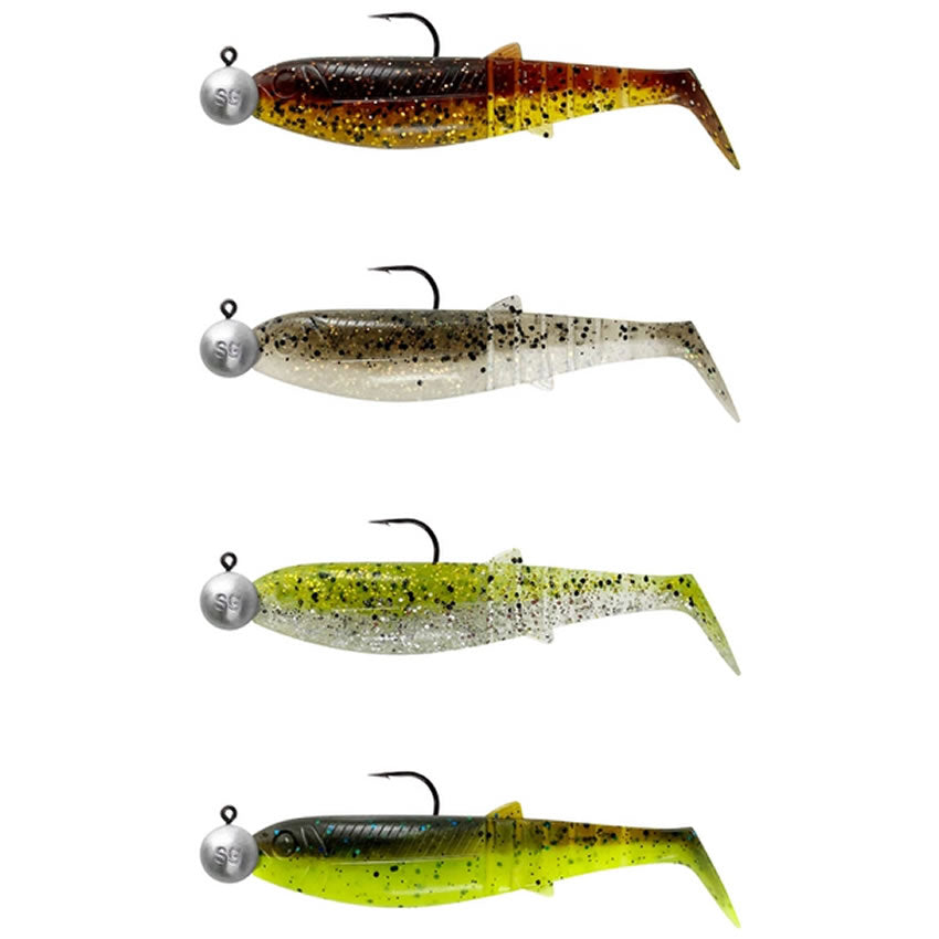Shad Savage Gear Cannibal, Clearwater Mix, 12.5cm, 20g + 12.5g, Nr.5/0, 4buc/pac