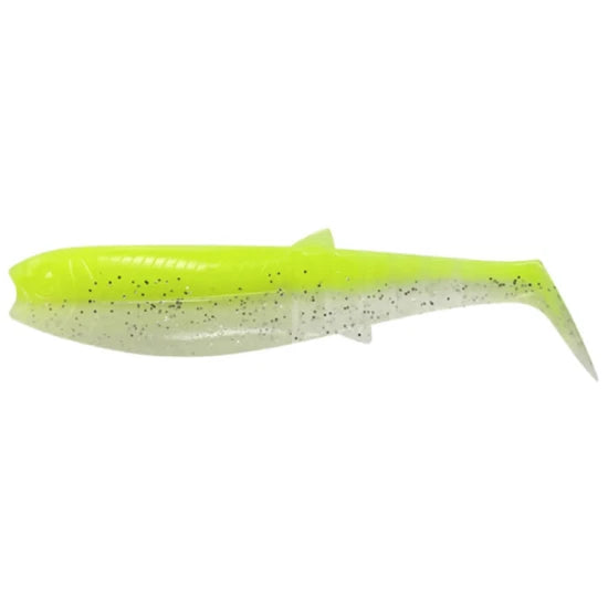Shad Savage Gear Cannibal, Flou Yellow Glow, 10cm, 9g, 5buc/pac
