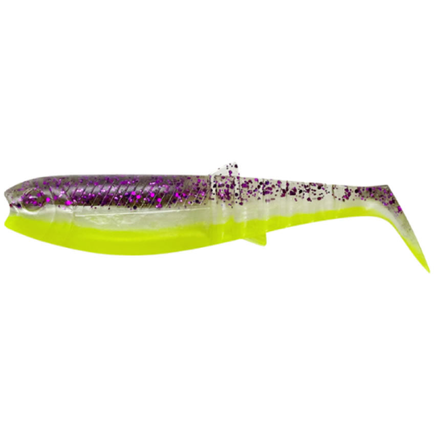 Shad Savage Gear Cannibal, Purple Glitter Bomb, 8cm, 5g, 5buc/pac