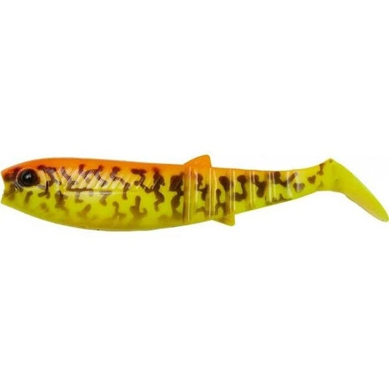 Shad Savage Gear Cannibal Shad 8cm 4 Buc/plic Burbot Golden Ambulance