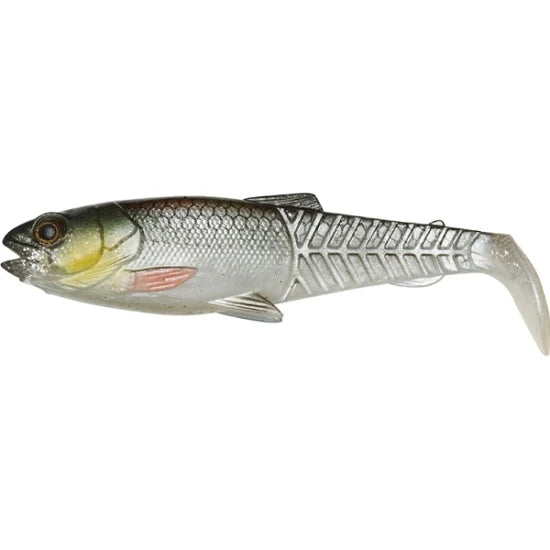 Shad Savage Gear Craft Cannibal Paddletail 10.5cm 12g 4buc/plic Green Silver Uv