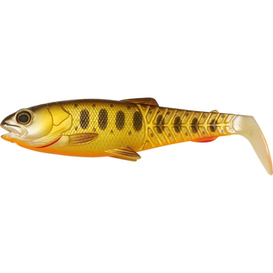 Shad Savage Gear Craft Cannibal Paddletail 12.5cm 20g 3buc/plic Olive Pearl Hot Orange