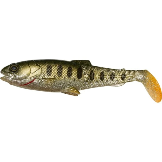 Shad Savage Gear Craft Cannibal Paddletail 8.5cm 7g 4buc/plic Olive Silver Smolt