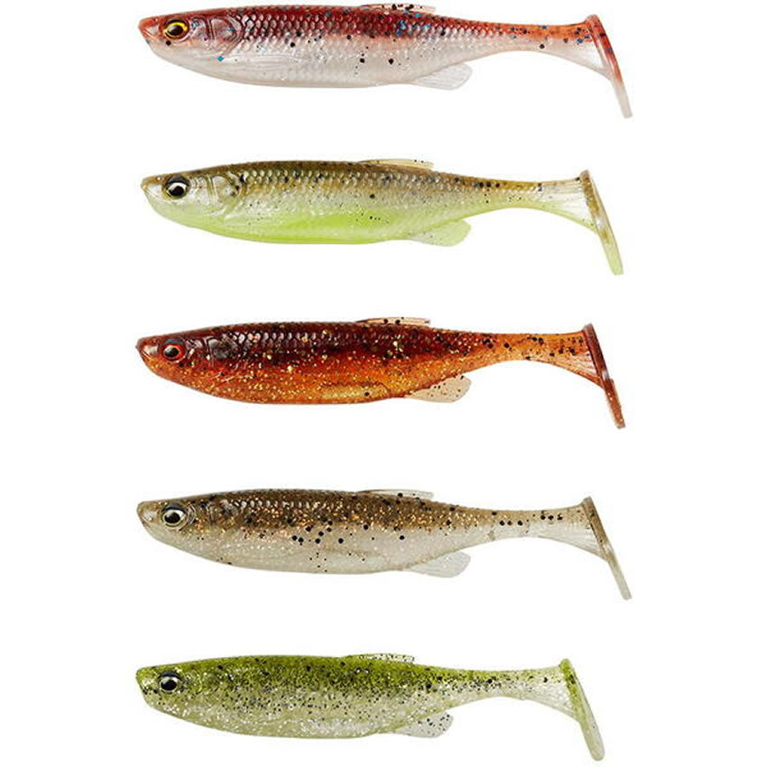 Shad Savage Gear Fat Minnow T-Tail, Clear Water Mix, 10.5cm, 11g, 5buc/pac