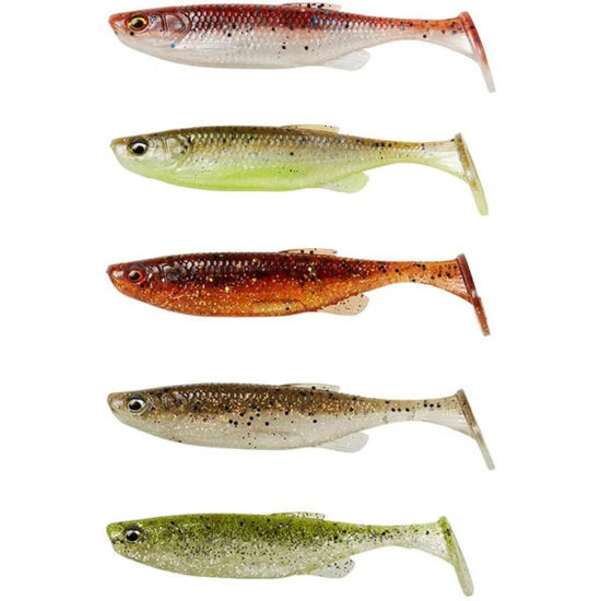 Shad Savage Gear Fat Minnow T-tail, Clear Water Mix, 7.5cm, 5g, 5buc/pac