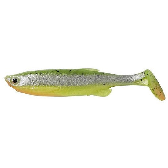 Shad Savage Gear Fat Minnow T-Tail, Green Pearl Silver, 9cm, 4buc/plic