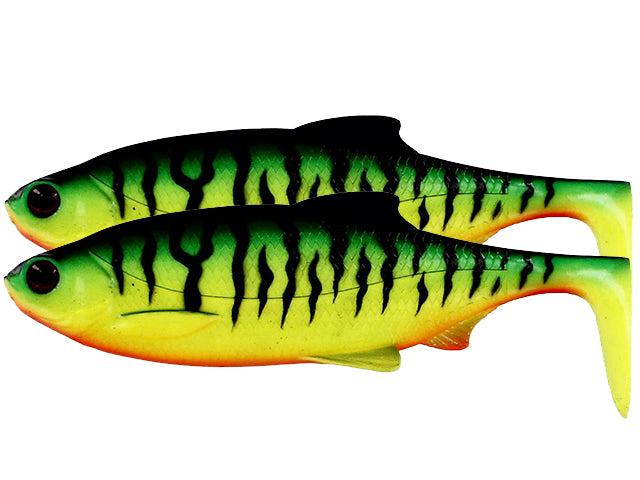 Shad Westin Ricky the Roach Shadtail 7cm 6g Firetiger 2pcs