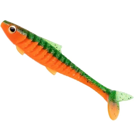 Shad Zeck Baby Rippler, Green Fire, 12cm, 11g, 3buc/pac