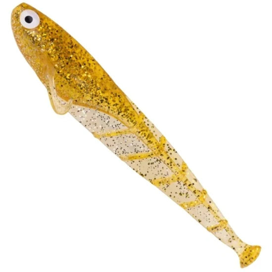 Shad Zeck Quappie, Goldglitter, 7.3g, 12cm, 3buc/pac