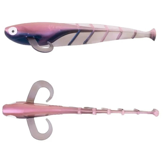 Shad Zeck Quappie, Rauchglitter, 4.4g, 10cm, 3buc/pac
