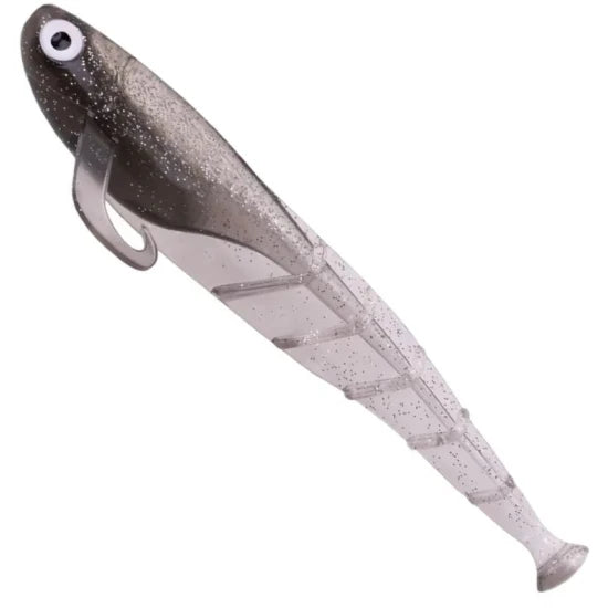 Shad Zeck Quappie, Rauchglitter, 7.3g, 12cm, 3buc/pac