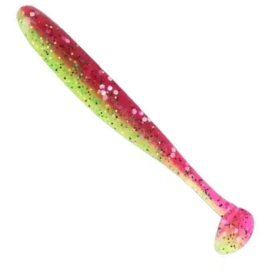 Shad Zeox Shemi Shad, Ultra Violet Acid Green, 5g, 9.5cm, 6buc/pac