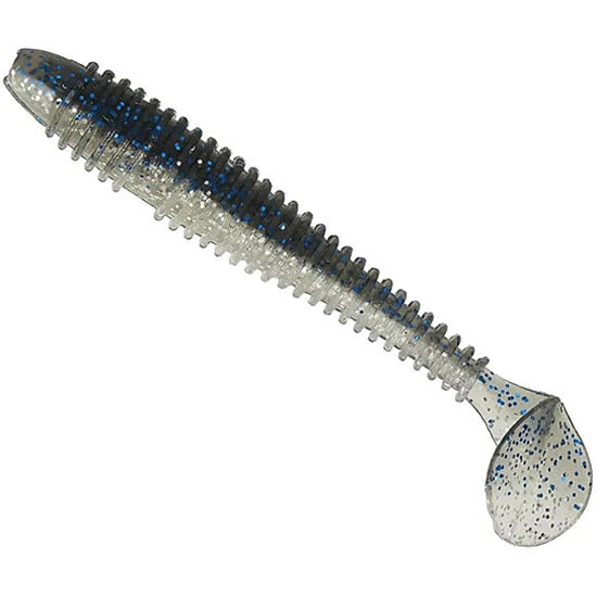 Shad Zeox Trigger Fat Tail, Blue Crystal, 4.5cm, 10buc/pac