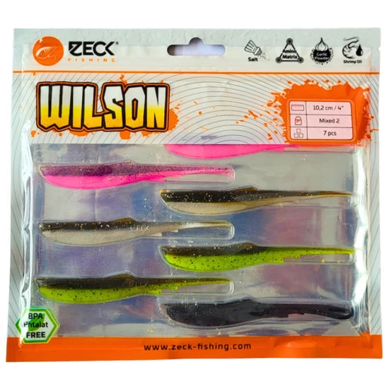 Shad Zeck Wilson Mixed 2, 10.2cm, 4.3g, 7buc/pac