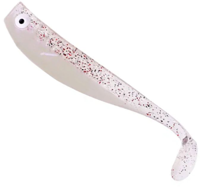 Shad Zeck Zander Gummi, Violett Glitter, 16cm, 2buc/plic