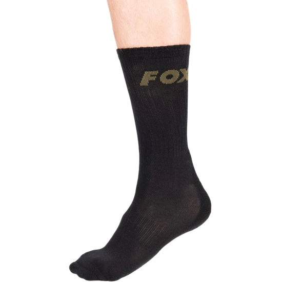 Sosete Fox 3 Pack Black, Marimea 40-43