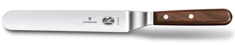 Spatula Victorinox Shaped Offset Blade, Lemn, Lama 25cm, Maro