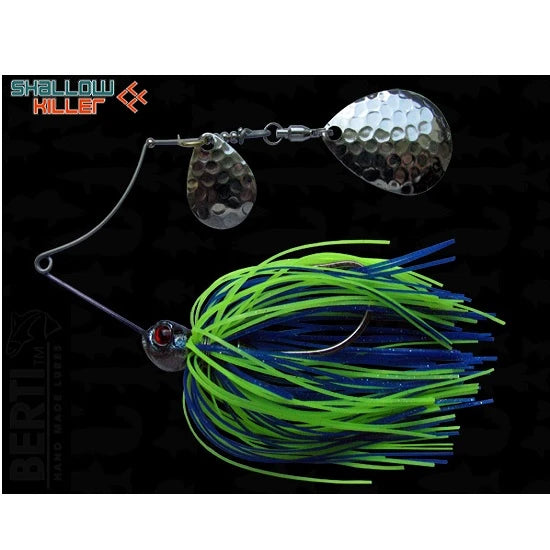 Spinnerbait Bertilure Cu Doua Palete Shallow Killer Colorado Model Colorado Culoare Blue-chartreuse 11 Gr.