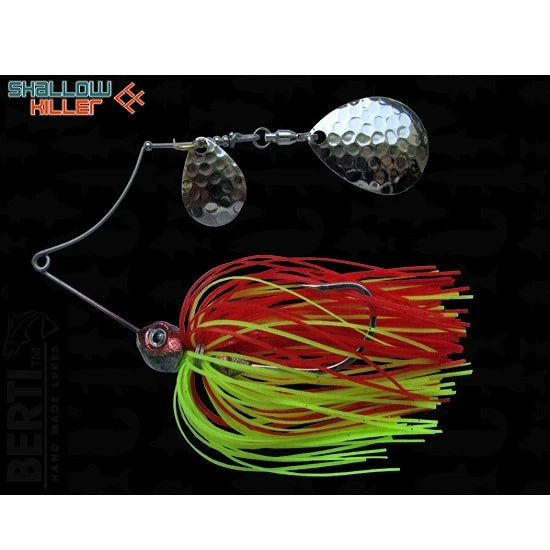 Spinnerbait Bertilure Cu Doua Palete Shallow Killer Colorado Model Colorado Culoare Rosu-chartreuse 11 Gr.