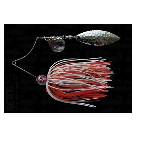 Spinnerbait Bertilure Cu Doua Palete Shallow Killer Colorado Model Salcie Culoare Alb-rosu 11 Gr.