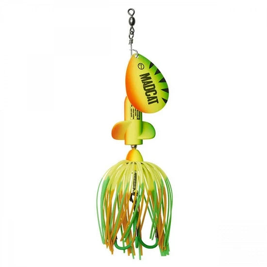 Spinnerbait Madcat A-static Screaming Spinner 65gr Firetiger Uv