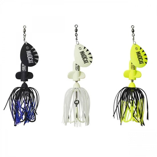 Spinnerbait Madcat A-static Screaming Spinner 65gr Firetiger Uv