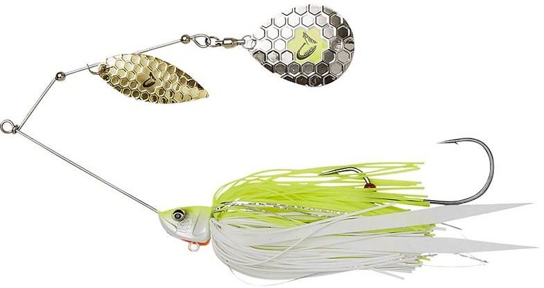 Spinnerbait SAVAGE GEAR DA Bush, Yellow White Silver, 42g, 18cm, 1buc/pac